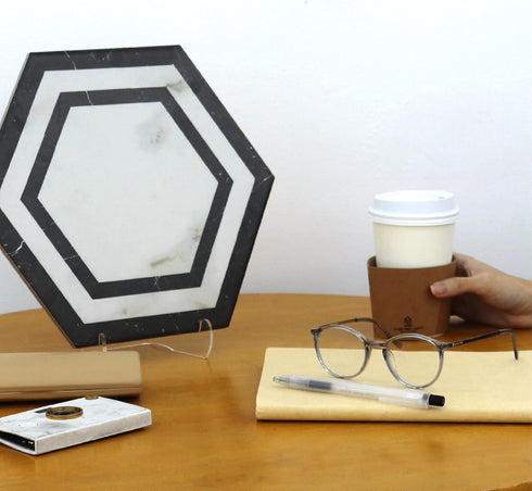 Clear Acrylic Easel - 6” Acrylic Display Stand for Picture Frames, Plaques, Ceramic Tiles, Plates, etc....