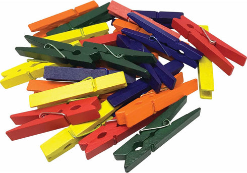 Teacher Created Resources STEM Basics: Medium Multicolor Clothespins, Pack of 50...
