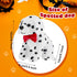 Kathfly 4 Pieces Halloween Plush Toy Dog Dalmatian Stuffed Animal Dalmatian Dog Spotted Stuffed Puppy Cuddly Sitting Stuffed Animal Toy Birthday P...