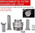 Oil Filter Housing Cap Assembly with Oil Plug 917-016CD for Select Lexus/Scion/Toyota Models, Aluminum Replace 15620-0S010, 15620-31040, 15620-310...