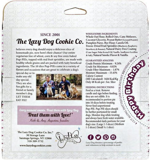 The Lazy Dog Pup-Pie - Original Pup-Pie - Happy Birthday Dog Treat for a Special Dog, 5 oz....
