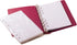 PDTXCLS TANGDIAABBCC Aeiniwer HNR RED Loose-Leaf Memo Book, 6 3/4 x 3 3/4", 6-Ring Binder, 80 Pages + Free Refill 80 Pages...