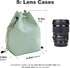 Lens Case Lens Bag Camera Lens Pouch Drawstring Shockproof Bag with shoulder straps for Canon, Nikon, Pentax, Sony, Olympus, Panasonic and other L...