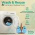 24 Reusable Paper Towels - Paperless Paper Towels made with Super-Soft, Pure Absorbent 100% Cotton, Washable Paper Towel Set for Kitchen, Eco Frie...