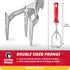 Garden Weasel Double-Sided Garden Cultivator/Tiller | Cultivate, Till, Break Up Soil | Planting and Gardening Hand Digging Tool, Heavy Duty Cultiv...
