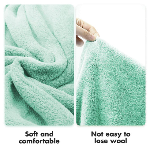 ROMASA Toddler Hooded Bath Towel Ultra Soft Towel Highly Absorbent Bathrobe Blanket for Boys Girls- 27.5" x 55"(Green Shark-Shape)...