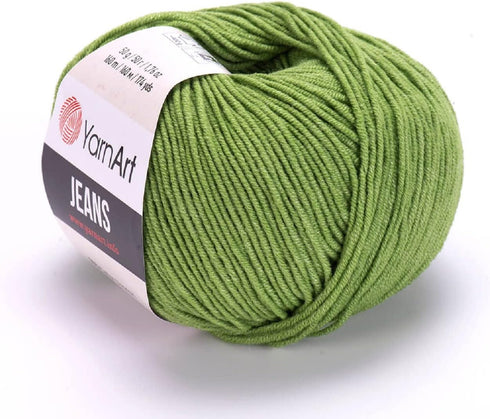 Yarnart Jeans Yarn, Amigurumi Cotton Yarn, Cotton Yarn Crocheting, Knitting Yarn, amigurumi Cotton Yarn, Turkish Yarn, 55% Cotton – 45% PAC (Polia...