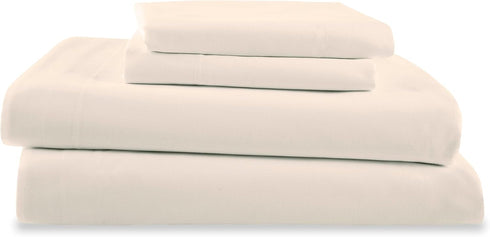 Martex 225 Thread Count Cotton Rich Solid Brushed Cotton Blend Super Soft Finish Easy Care Machine Washable Wrinkle Resistant Bedroom Guest Room 2...
