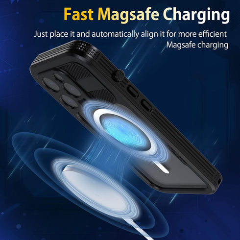 iPhone 14 Pro Case Waterproof,Full-Body Shockproof,Dustproof, Anti-Scratch, Anti-Stain,Camera Lens Protector Phone Case with Build-in Screen Prote...