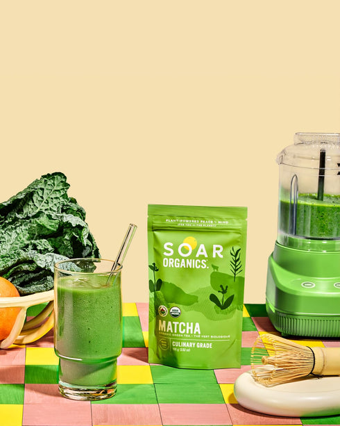 Soar Organics - Culinary Grade Matcha Green Tea Powder - Authentic Japanese Origin - For Lattes, Smoothies & Baking (3.52 oz)...