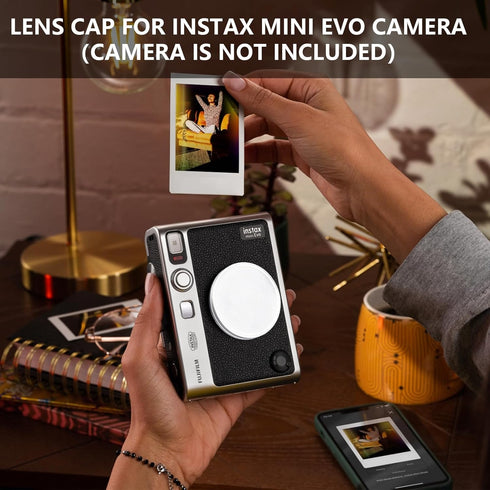 CAIYOULE Protective Lens Cap for Fujifilm Instax Mini EVO Instant Camera, Accessories for Instax Mini EVO with Lens Cover, Mini Picture Frame(NO C...
