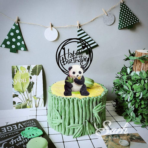 2Pcs/Set 3D Panda & Bamboo Silicone Molds Bamboo Cake Border Fondant Molds Sugarcraft Cake Decorating Tools Candy Chocolate Gumpaste Moulds Panda ...