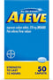 Aleve Pain Reliever & Fever Reducer Naproxen Sodium Caplets, Body Pain Relief, 50 Count...