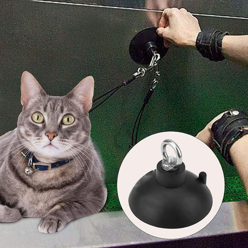 Pet Bathing Suction Cup, Dog Bathtub Hook Cleat cat Rubber Shower Grooming Anchor Heavy Duty Bath Holder Powerful Attaching Tub Walls Restraints C...