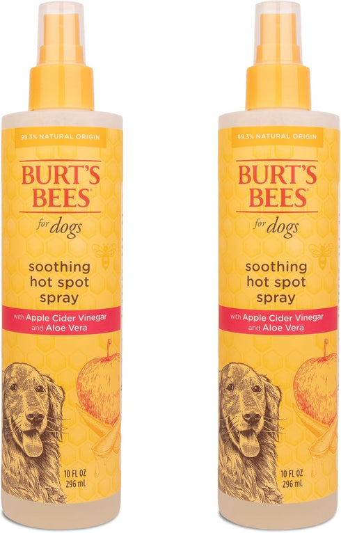 Burt's Bees for Pets Naturally Derived Hot Spot Spray for Dogs - Relieves & Soothes Dog Hot Spots - Made with Apple Cider Vinegar & Aloe Vera - Cr...
