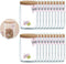 Enkrio 20 Pieces Reusable Mason Jar Zipper Bags, Refrigerator Organizer Stand-up Airtight Seal Saver Bags for Seeds Candy Biscuits Spices (20Large...