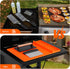 3 in 1 Grill Side Shelf Mat, Large Grill Tool Mat, Heat Resistant Silicone Spatula Mat, Silicone Utensil Rest with Drip Pad for Kitchen, Stovetop,...