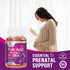 Prenatal Gummy Vitamins for Women, Prenatal Multivitamin with Folic Acid for Fetal Support, Vitamin A, C, D3, B12 & B6, Nature's Pregnancy Vitamin...