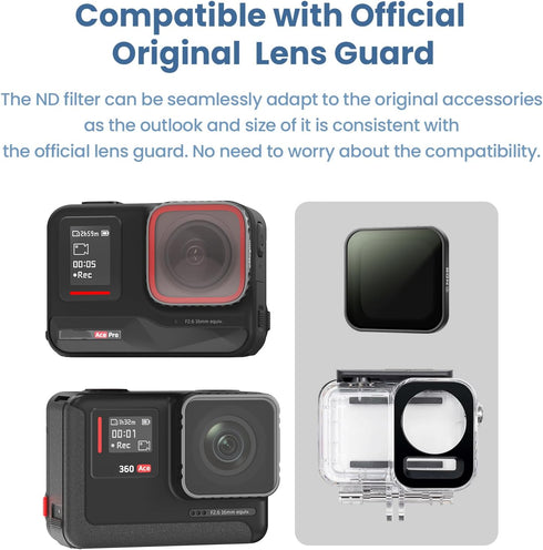 for Insta360 Ace/Ace Pro Lens Filter Kit,UV/CPL/CPL+ND8+16+32/ND8+16+32+64 Filters for Insta360 Ace/Ace Pro Camera Lens Filter Sets (AcePro-UV)...