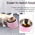 Super Design Mess Free 15° Slanted Bowl for Dogs and Cats, Tilted Angle Bulldog Bowl Pet Feeder, Non-skid & Non-spill, Easier to Reach Food S/0.5 ...