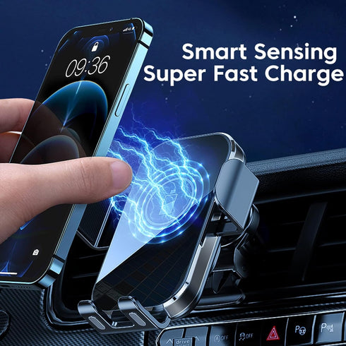 Wireless Charger for Car, 15W Wireless Car Charger Mount, 360° Adjustable Auto-Clamping Wireless Phone Charger for Car, Car Wireless Charger Fast ...