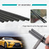 4 Pieces DIY Adjustable Windshield Wiper Blades Rubber, Frameless Insert Silicone Strips Windshield Wiper Baldes Strip, Universal for Most Vehicle...