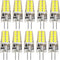 BAOMING G4 LED Bulb 12V JC Tybe, 20W/35W T3 G4 Halogen Equivalent, 6000K Daylight White, G4 Bi-Pin Base, No-Flicker 400LM, Chandelier Lighting/Lan...