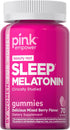 PINK Melatonin Gummies | 10mg | Max Potency | Vegan, Non-GMO & Gluten Free | 70 Count | Mixed Berry Flavor...