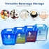 Water Container Bags, 4 Packs BPA Free No-Leak Foldable Plastic 1.3 Gallon Water Container Bag for Camping Hiking Backpack Emergency Storage Jug...
