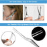 Earwax Removal Kit 5 Pcs, Ear Wax Cleaning Tool Set, Ear Pick with LED Light USB Charging, Stainless Steel Ear Curette, Earwax Tweezer, Ear Canal ...