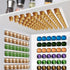 Coffee Pod Holder, K Cup Holders for Counter,10 PCS Coffee Pods Storage/Organizer,Wall Mount Coffee Pod Holder with Adhesives,Under Cabinets-White...