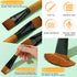 6 Pcs Flat Paint Brushes 1 Inch Watercolor Acrylic Paint Brush Synthetic Nylon Craft Artist Brushes for Painting Oil Fine Crafts Face Body Art Pai...