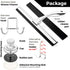 Bathroom Shower Squeegee Chrome Plated Stainless Steel with Matching Suction Cup Hook Holder, 3M Adhesive Mounting Disc, 3M Hook,1 Replacement Rub...