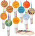 9 Pack Wind Chime Kit for Kids Make You Own Ball Wind Chimes DIY Paint Wooden Art and Craft for Girls Boys Ball Craft for Art Activities Brthday P...