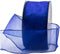 Royal Imports Organza Wired Sheer Ribbon 2.5" (#40) for Floral & Craft Decoration, 50 Yard Roll (150 FT Spool), Royal Blue...