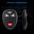 Key Fob Keyless Entry Remote: Keyless Control Clicker Compatible with Chevy SilveradoTraverse Equinox Avalanche GMC Sierra Pontiac Torrent Saturn ...