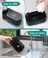 Kitchen Dish Soap Dispenser Set?Dish and Hand Soap Dispenser with Sponge Holder, 3-in-1 Countertop Sponge Dual Soap Pump Dispenser for Kitchen Sin...