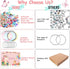 shynek 180 Pieces DIY Charm Bracelet Making Kit for Girls 8-12, Jewelry Making Kit for Girls with Bracelet Making Beads, Snake Chains for Girls Ch...