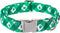 Maca Bates Clover Dog Collar Comfortable Soft St.Patrick's Day Dog Collar with Metal Buckle Adjustable for Small Medium Large Dog Lucky Clover Pet...