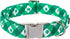 Maca Bates Clover Dog Collar Comfortable Soft St.Patrick's Day Dog Collar with Metal Buckle Adjustable for Small Medium Large Dog Lucky Clover Pet...