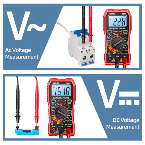 ANENG Digital Multimeter Tester Measures AC/DC Voltage,DC Current Ohm Amp Meter,Professional Multimetro Auto Voltmeter with Resistance, Diodes,Buz...
