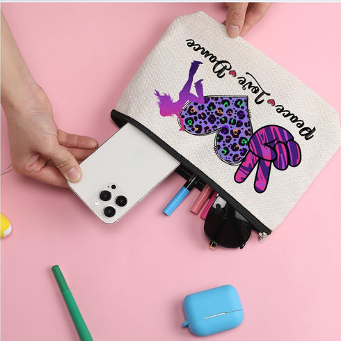 Dance Bag Dance Gifts Dance Stuff Makeup Bag Graduation Mothers Day Birthday Dance Teacher Gift Recital Gift for Women Dance Lover Coach Teacher D...