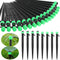 32 Pcs Drip Irrigation Emitters Drip Emitters for 1/4 Inch Tubing Irrigation Drippers Sprayer Adjustable 360 Degree Water Flow Drip for Garden Law...