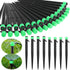 32 Pcs Drip Irrigation Emitters Drip Emitters for 1/4 Inch Tubing Irrigation Drippers Sprayer Adjustable 360 Degree Water Flow Drip for Garden Law...