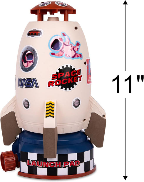 ArtCreativity Sprinkler Rocket Launcher for Kids - Outdoor Rocket Sprinkler with 31 NASA Themed Stickers - Kids Sprinklers for Outside Water Play ...