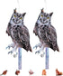 Owls to Keep Birds Away, 2Pcs Hanging Owl with Reflective Tape for Garden Patio, Cardboard Hanging Owl Bird Scare Reflective Hanging Decoration to...