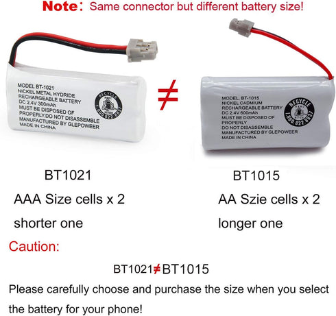 BT1015 BT1007 Cordless Phone Battery Comptible for Uniden DCX150 DECT1500 D1484 BT-1007 BT-1015 BT-904 BBTY0460001 BBTY0510001 Telephones(3 Pack)...
