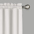 Vue Kingsbury Small Panel Tiers Privacy Window Treatment Pair Bathroom, Living Room, 52" x 45", White...