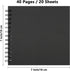 7 x 7 Inch Hardcover Kraft Blank Page DIY Scrapbook Photo Album, 40 Pages (20 Sheets) - Perfect for Wedding Anniversaries, Family Memories, and Sm...