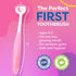 Extra Soft Toddler Toothbrush with 10,000 Bristles, Toddler toothbrushes 1-2 Toothhugger High Efficient 3 Sides Baby Toothbrush, Infant Toothbrush...